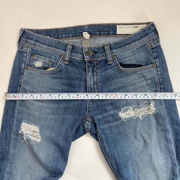 Rag & Bone The Dre Capri Distressed Jeans - Picture 12 of 13